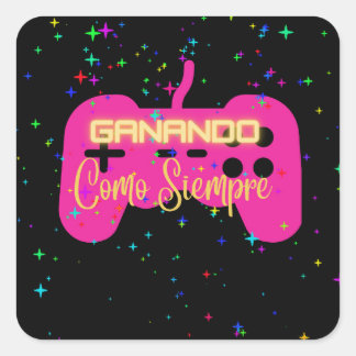Adesivo Quadrado ganhando como sempre, videogamer