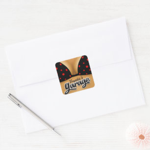 Adesivo Quadrado Garagem da Caverna Bikini Babe Girl