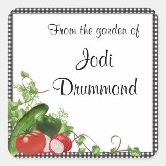 Adesivo Quadrado Garden Jar Stickers