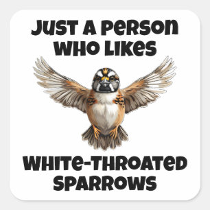 Adesivo Quadrado Garota branca garganta com asas abertas