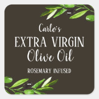 Garrafa de azeite virgem elegante Russo moderno