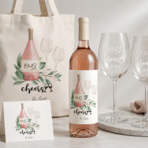 Garrafa de Rosa Pingue com Brinde de Monograma ao