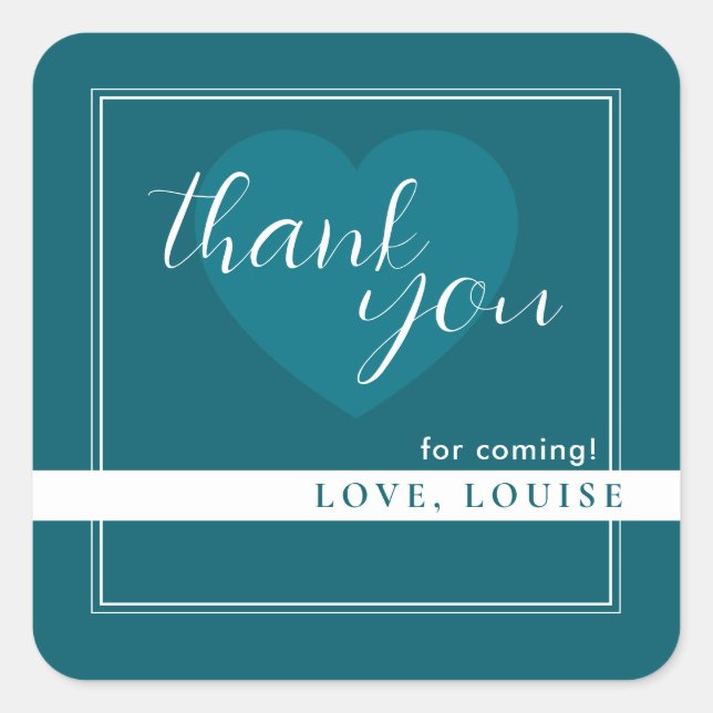 Adesivo Quadrado Gasolina Profunda Obrigado Cardíaca (Frente)