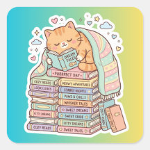 Gata Bibliófila Confortável Leitura Gata