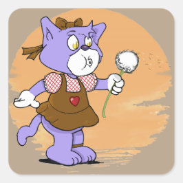 Adesivo Quadrado Gatos Boomi