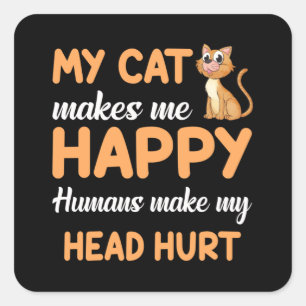 Adesivo Quadrado Gatos Gatos Pet Kitten Pet Kitten Engraçado Ideia
