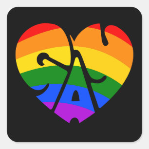Adesivo Quadrado Gay