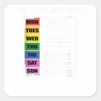 Adesivo Quadrado Gay ou Gay ou lésbica