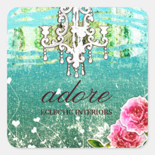 Adesivo Quadrado GC Adore Vintage Blue