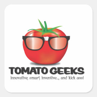 Adesivo Quadrado Geek de tomate