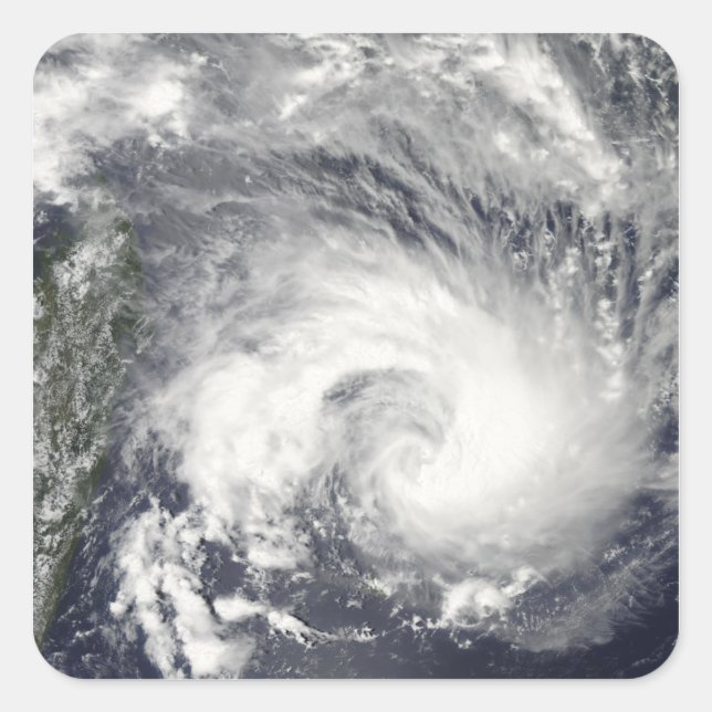 Adesivo Quadrado Gel do Ciclone Tropical (Frente)