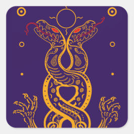 Adesivo Quadrado Gêmeos