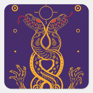 Adesivo Quadrado Gêmeos