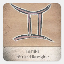 Adesivo Quadrado Gemini