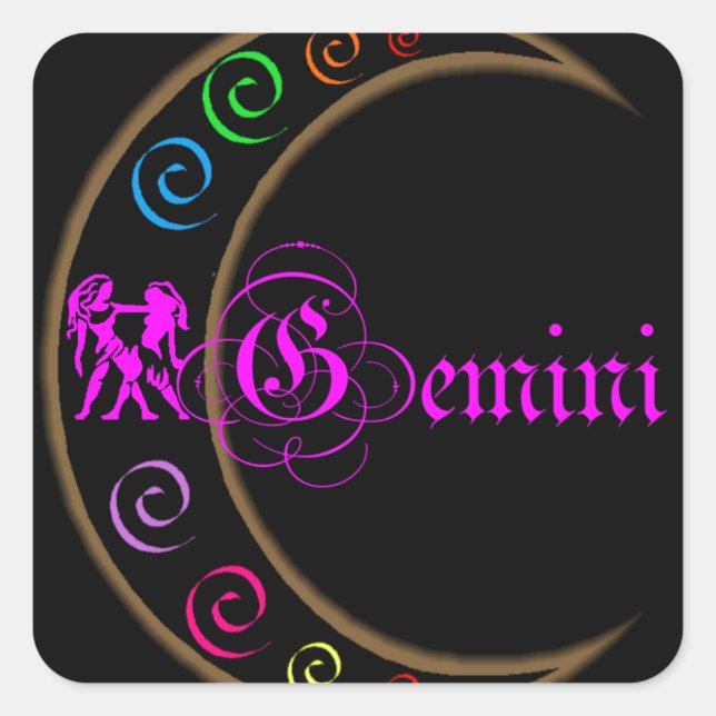 Adesivo Quadrado Gemini (Frente)