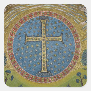 Adesivo Quadrado Gemmata do ponto crucial