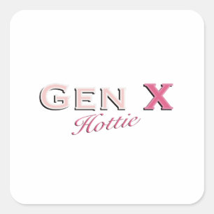 Adesivo Quadrado Gen X (Hottie)