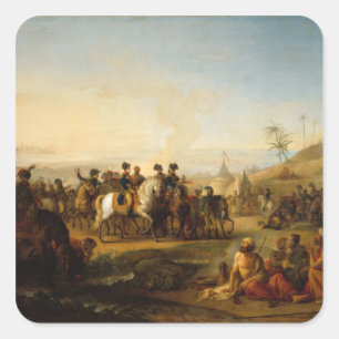 Adesivo Quadrado General Bonaparte que visita as fontes de