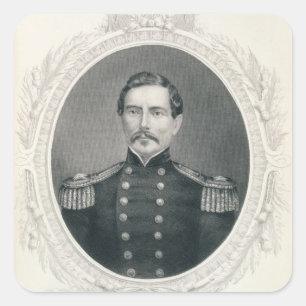 Adesivo Quadrado General Pierre Gustave Toutant Beauregard