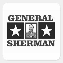 Adesivo Quadrado general Sherman art