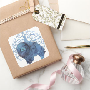 Adesivo Quadrado GENES FADRADOS Árvore de Vaca da Vida