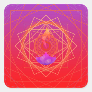 Adesivo Quadrado geographics do diya dos cumprimentos do diwali