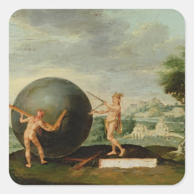 Adesivo Quadrado Geometria (Frente)