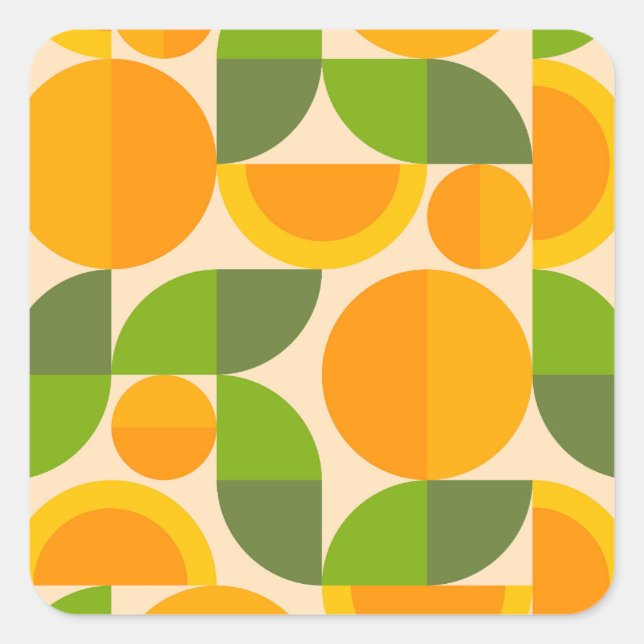 Adesivo Quadrado Geometric Fruit (Frente)