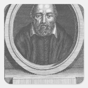 Adesivo Quadrado George Buchanan, gravado para o compartimento