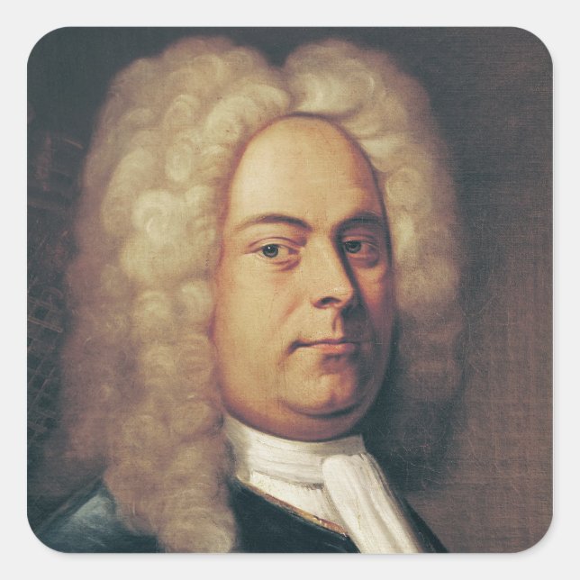 Adesivo Quadrado George Frederick Handel (Frente)