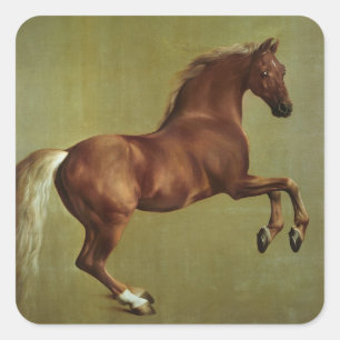 Adesivo Quadrado George Stubbs  Casaco de assobio, 1762