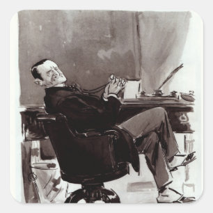 Adesivo Quadrado Georges Courteline
