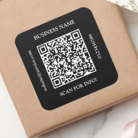 Gerar Código QR Nome Comercial Site Promo Black