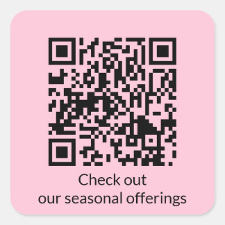 Adesivo Quadrado Gerar URL de Código QR Personalizado