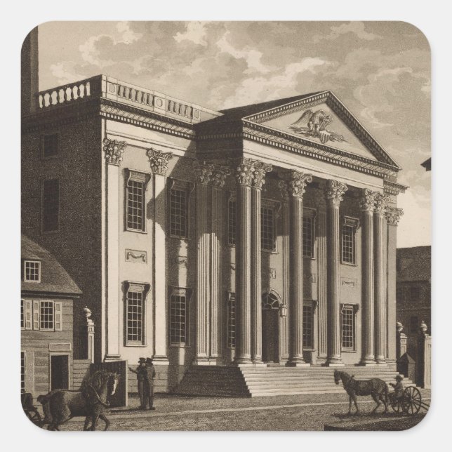 Adesivo Quadrado Gerards Bank in Philadelphia (Frente)