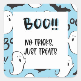 Adesivo Quadrado Ghost Sticker Halloween