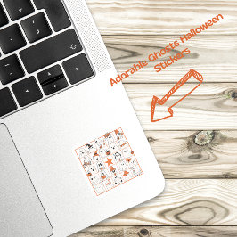 Adesivo Quadrado Ghosts Bingo