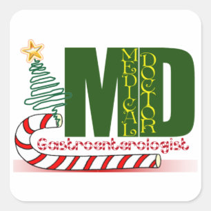 ADESIVO QUADRADO GI GASTROENTEROLOGISTA MERRISTMAS