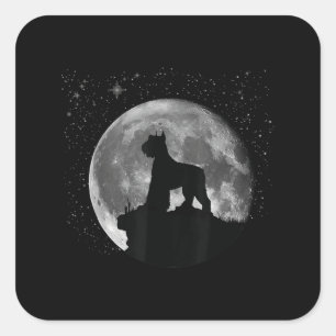 Adesivo Quadrado giant schnauzer men women kids gift Copy
