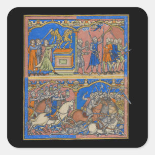 Adesivo Quadrado Gideon é Valiant 300 The Crusader Bíblia