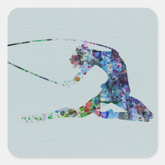 Adesivo Quadrado ginástica (Frente)