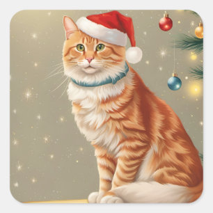 Adesivo Quadrado Ginger Ginger Ginger Natal