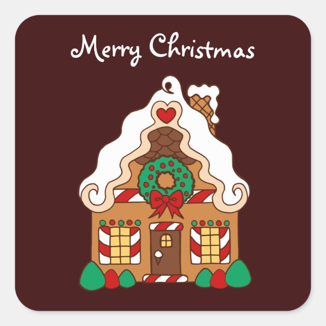 Adesivo Quadrado Gingercake House Sticker (Frente)