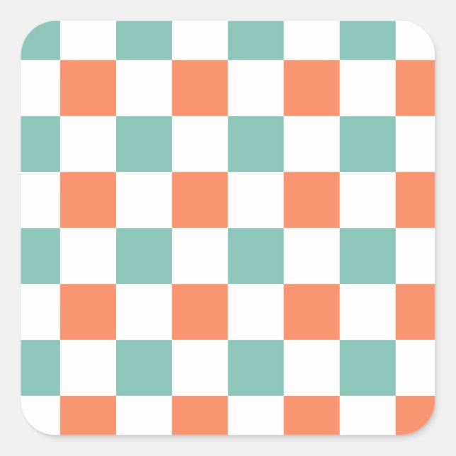 Adesivo Quadrado Gingham Pattern (Frente)