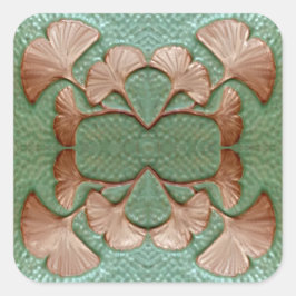 Adesivo Quadrado Gingko Sticker
