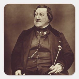Adesivo Quadrado Gioacchino Rossini (1792-1868) de "Galerie Conte
