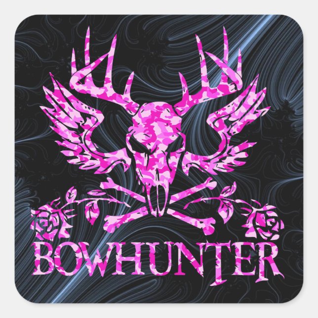 ADESIVO QUADRADO GIRL BOWHUNTER (Frente)
