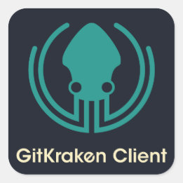 Adesivo Quadrado GitKraken Stickers