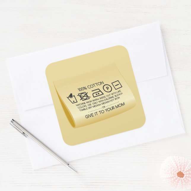 Adesivo Quadrado Give it to your mom 1 (Envelope)