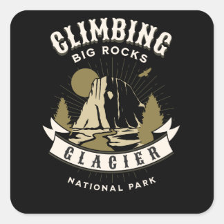 Adesivo Quadrado Glacier National Park Montana